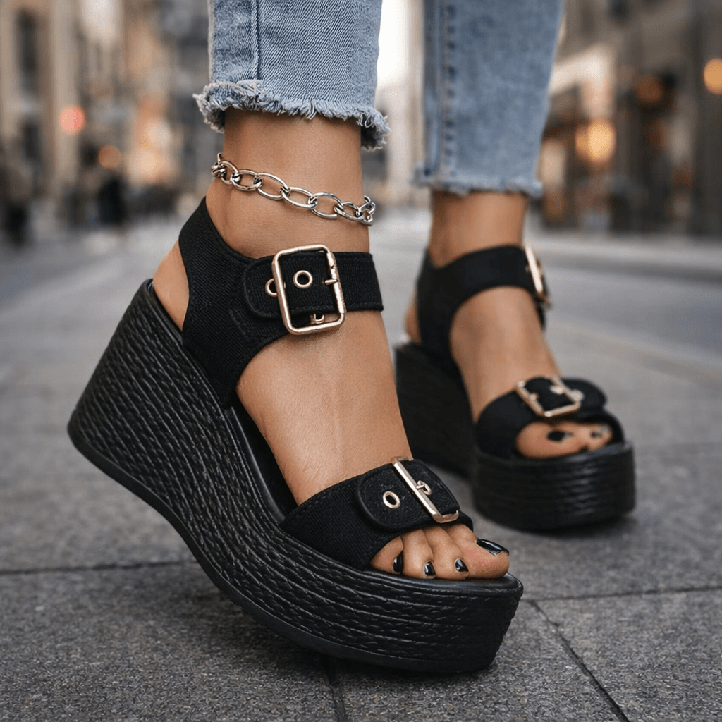 Naia Wedge con Fibbia