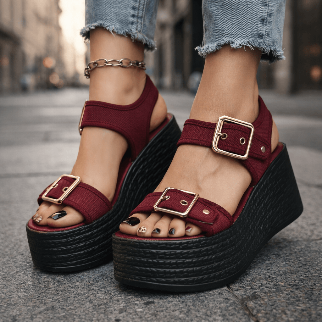 Naia Wedge con Fibbia